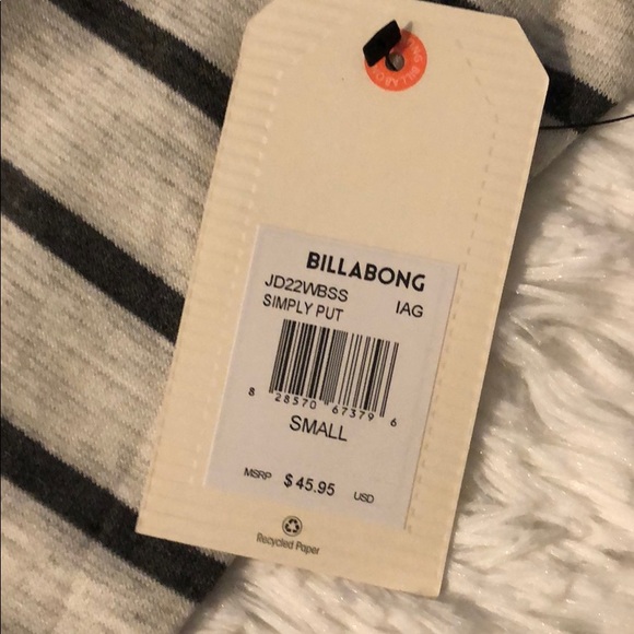 SOLD!Billabong NWT striped long sleeve shirt dress - Picture 5 of 8